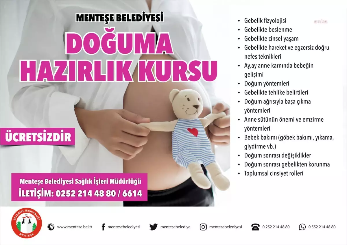 Menteşe Belediyesi 'Doğuma Hazırlık Kursu' Açtı