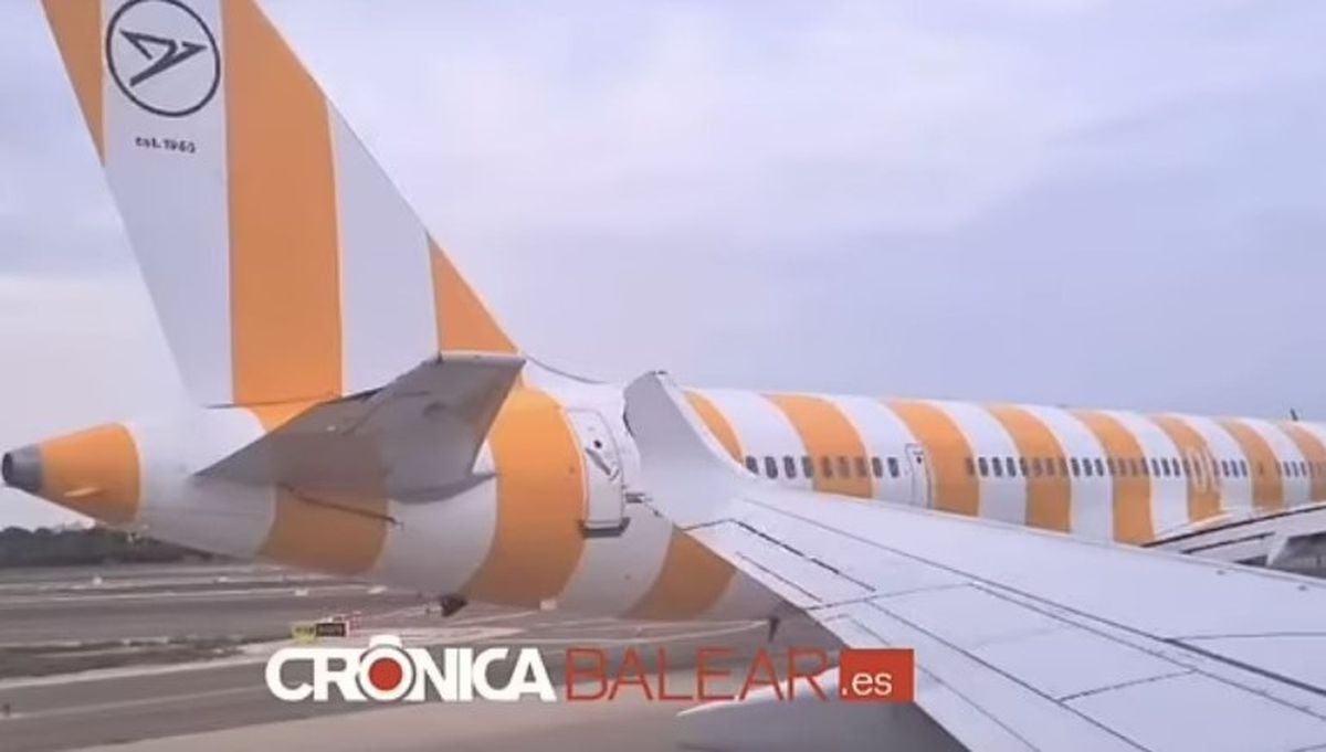 Palma Havalimanı'nda iki tatil uçağının çarpışması panik yarattı
