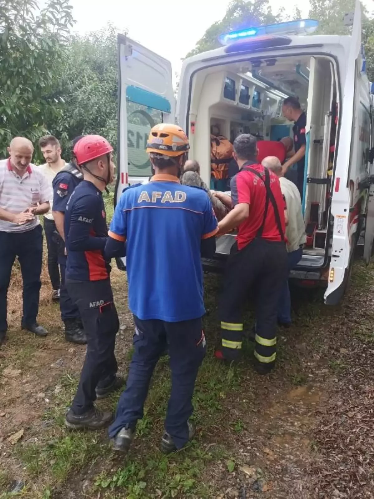 Giresun'da Beton Su Deposunda Mahsur Kalan Kişi Kurtarıldı