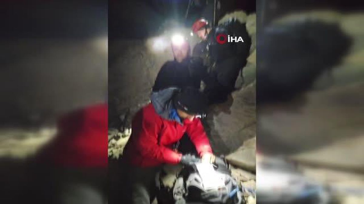 Erciyes Dağı'nda mahsur kalan Polonyalı dağcı kurtarıldı