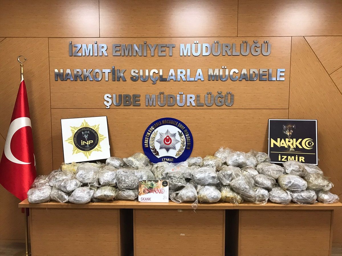 İzmir'de 71 Uyuşturucu Operasyonunda 47 Şüpheli Tutuklandı