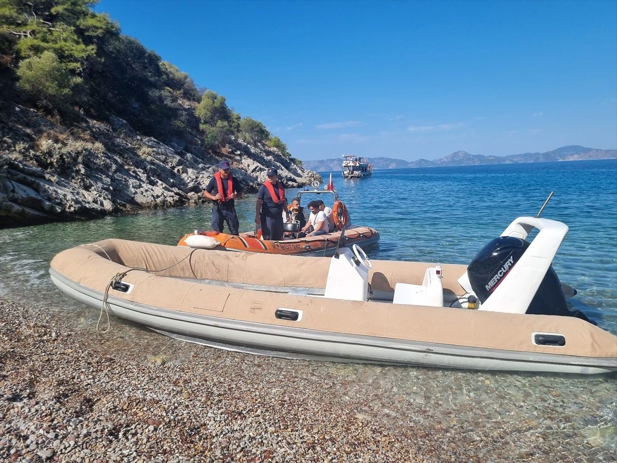 Fethiye'de Sahilde 4 Düzensiz Göçmen Yakalandı