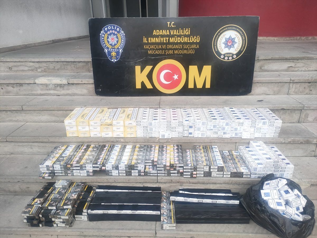 Adana'da Tütün ve Elektronik Eşya Kaçakçılığı Operasyonu: 15 Şüpheli Yakalandı