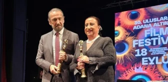 Adana Altın Koza Film Festivali'nde Onur Ödülleri Perran Kutman ve Cihan Ünal'a verildi