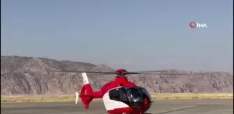 Ambulans helikopter bir haftalık bebek için havalandı