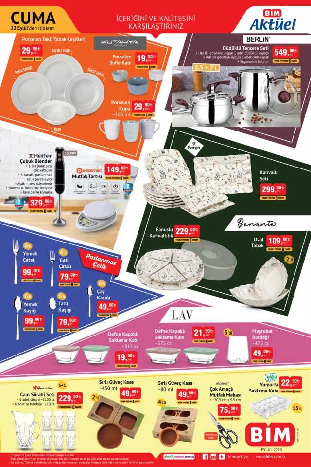 BİM AKTÜEL ÜRÜNLER: 21 Eylül Bim aktüel ürünler kataloğu! Bugün Bim'e hangi aktüel ürünler gelecek?
