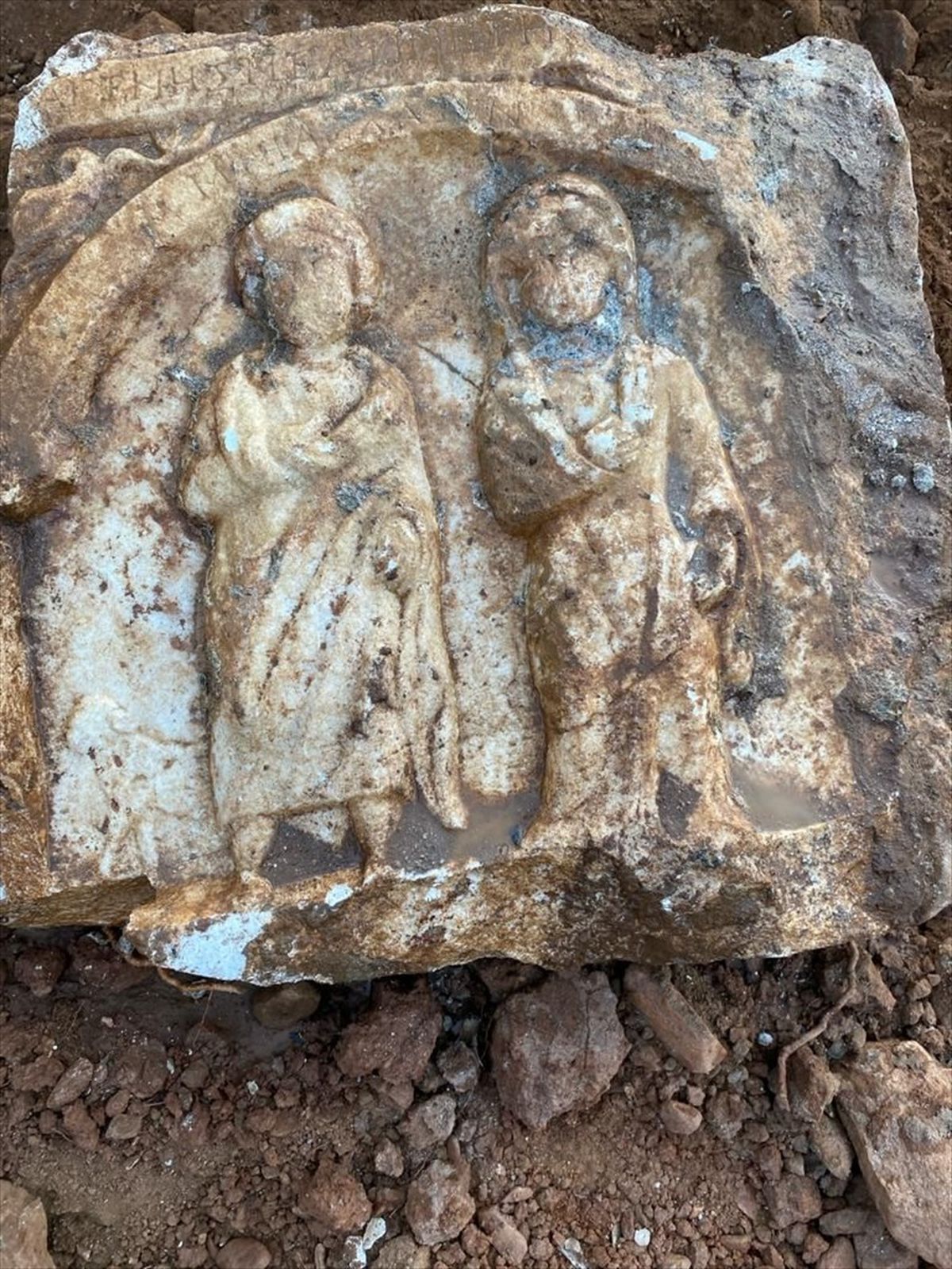 Denizli'de Villa İnşaatı Sırasında Tarihi Mezar Steli Bulundu