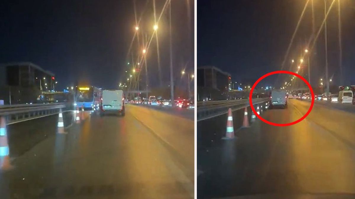 İstanbul'da bir sürücü çarptığı dubaları metrobüs yoluna atarak insanların hayatına kastetti