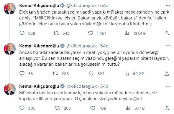 Kılıçdaroğlu'ndan Erdoğan'ın mülakat çıkışına sert tepki: O çocukları size yedirmeyeceğim