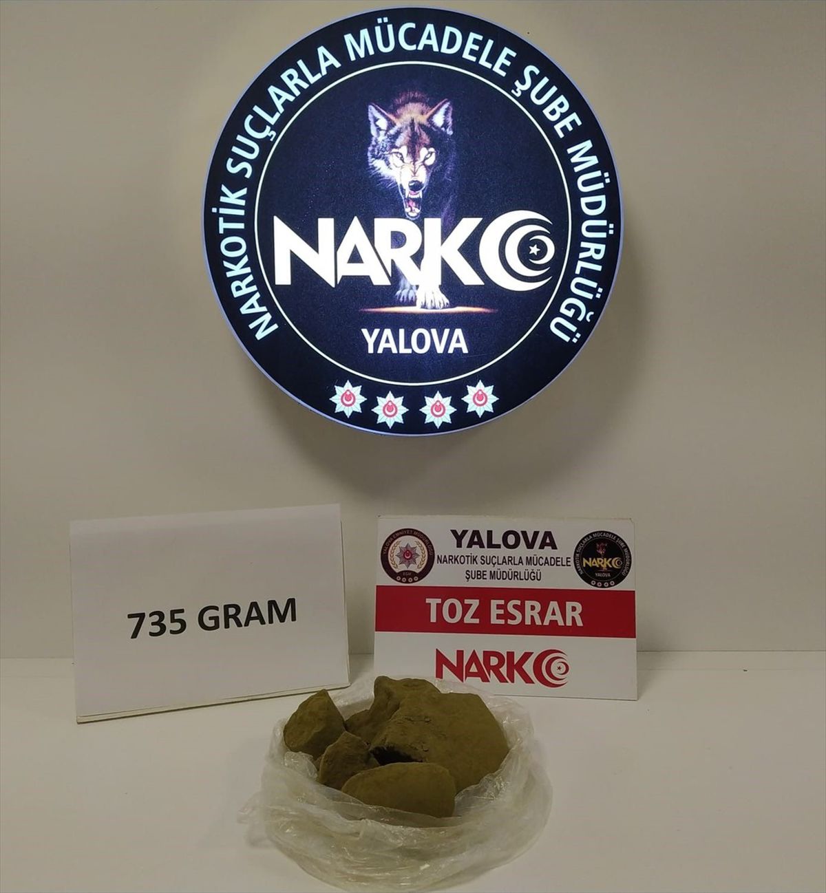 Yalova'da Uyuşturucu Operasyonu: 735 Gram Esrar Ele Geçirildi