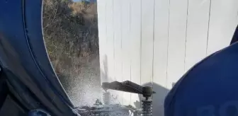 Bolu'da dinamit yüklü kamyonette yangın çıktı