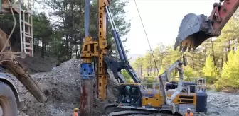 Kaş ilçesinde Lengüme Köprüsü'nün temeli atıldı