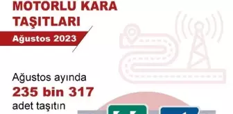 Ağustos Ayında Trafiğe Kaydedilen Taşıt Sayısı Açıklandı