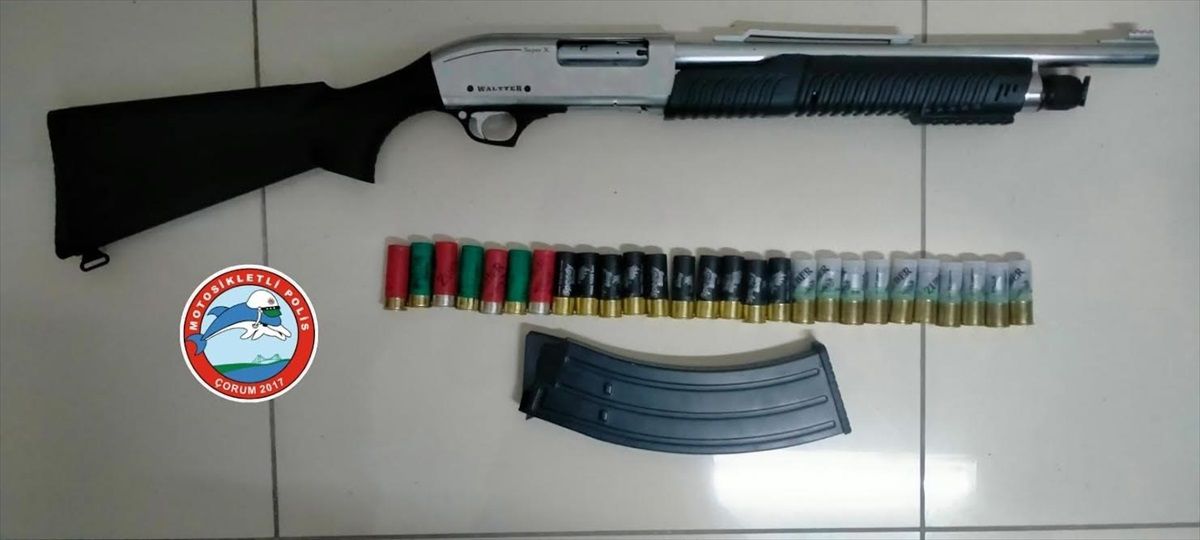 Çorum Emniyet Müdürlüğü Uygulamalarında Silah ve Mühimmat Ele Geçirildi