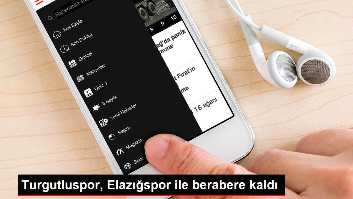 Turgutluspor, Elazığspor ile berabere kaldı