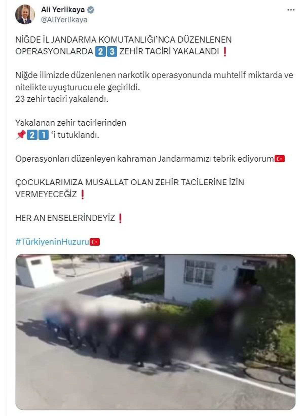 Niğde'de Uyuşturucu Operasyonunda 23 Şüpheli Yakalandı