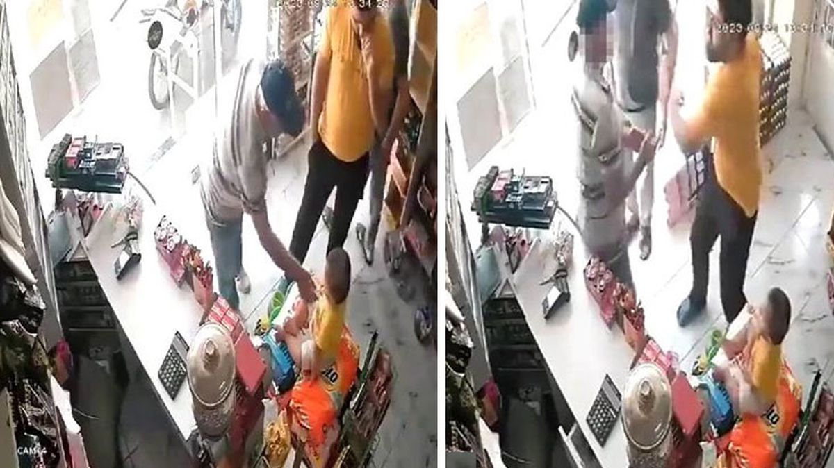 Adana'da markette alışveriş yapan bir baba, bebeğini taciz ettiği iddiasıyla yaşlı adamı dövdü