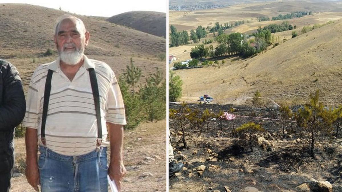 Diktiği ağaçları yangından korumak istedi! Yaşlı adam yanarak can verdi