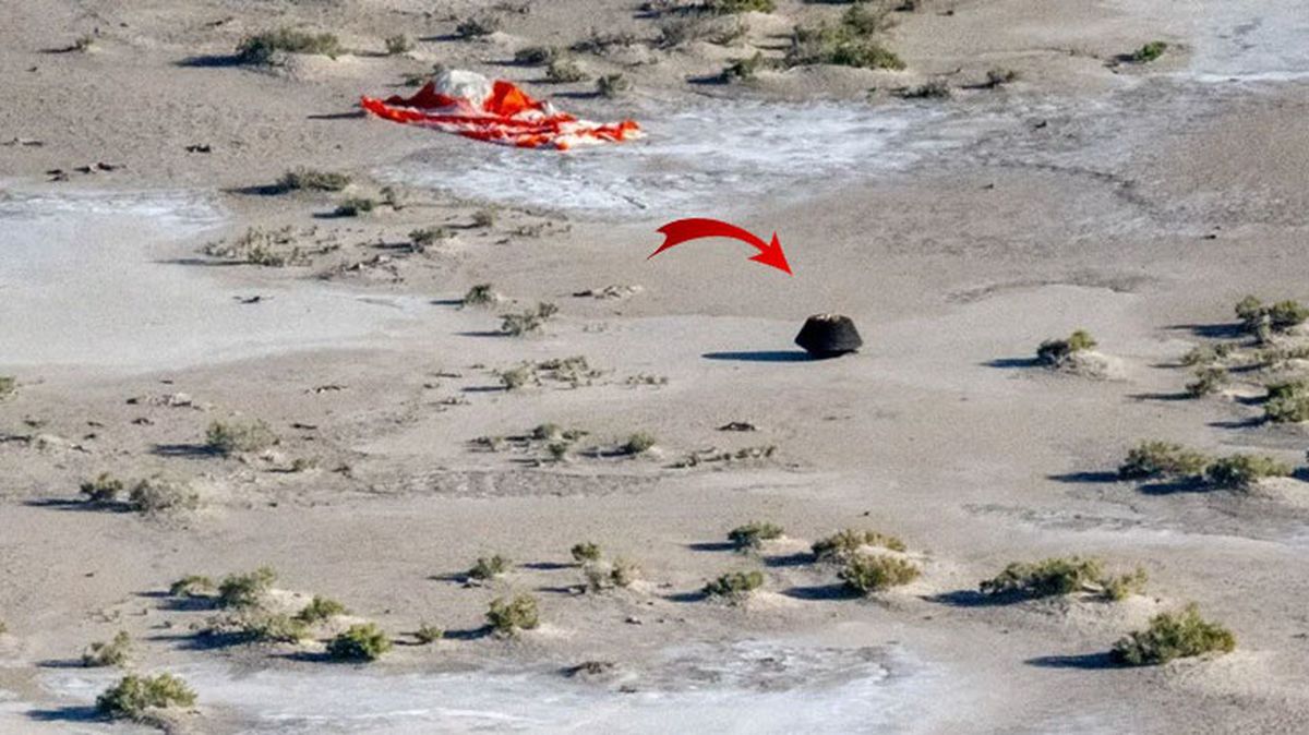 Bennu asteroidinden alınan paha biçilemez örnekleri taşıyan uzay kapsülü Dünya'ya indi