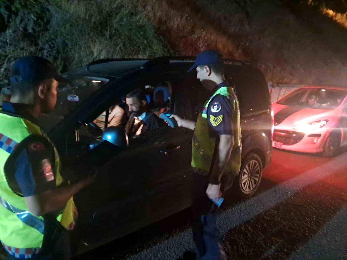 Hakkari'de Çukurca yolu üzerinde alkol denetimi yapıldı