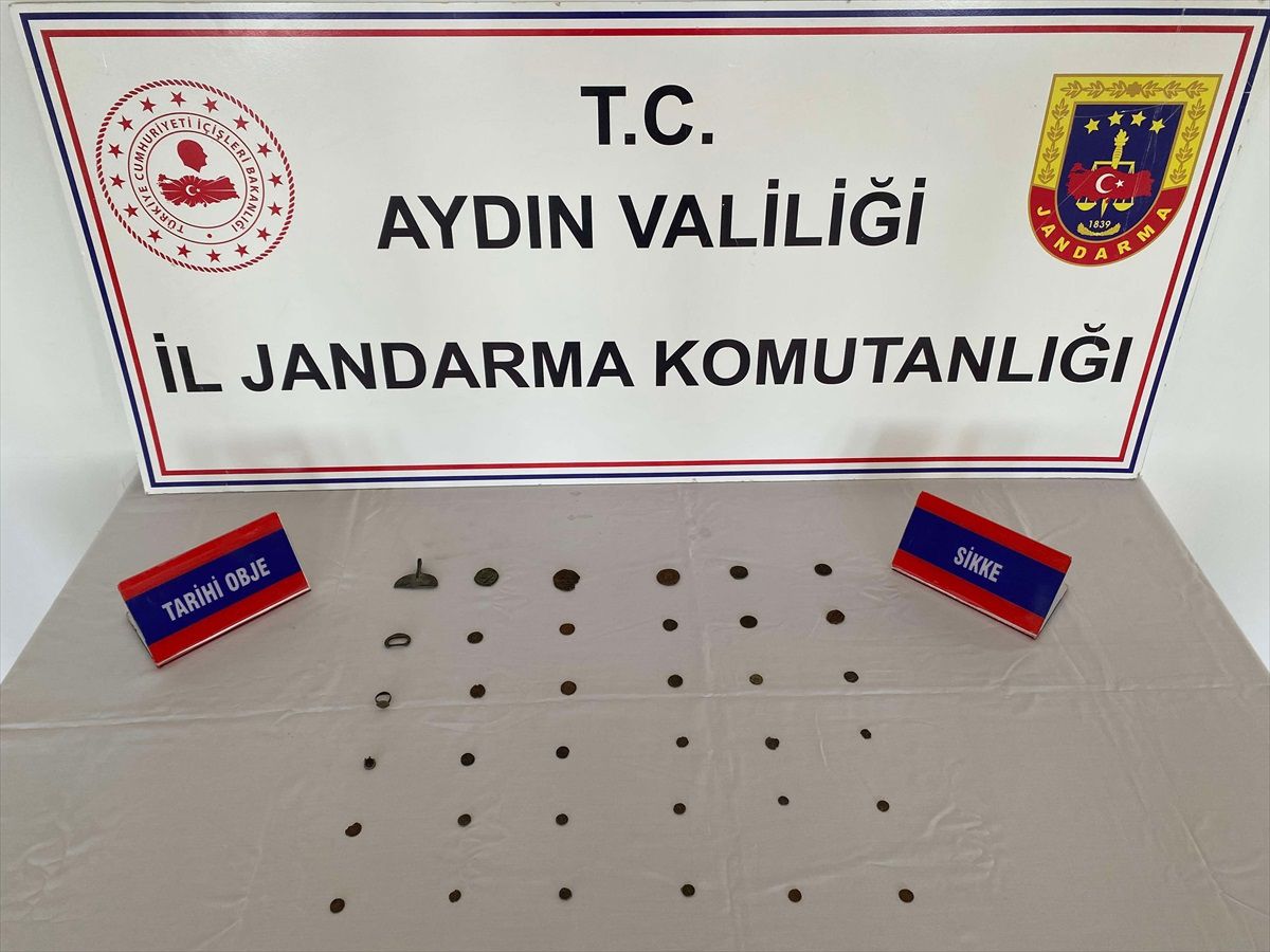 Aydın'da Sikke ve Tarihi Objeler Satmaya Çalışan Şüpheli Tutuklandı