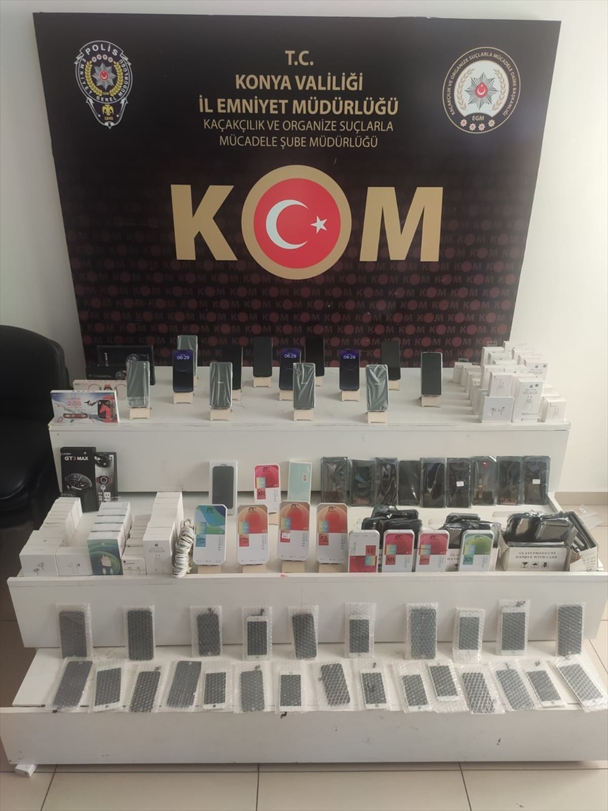 Konya'da Kaçakçılık Operasyonu: Çok Sayıda Gümrük Kaçağı Ürün Ele Geçirildi