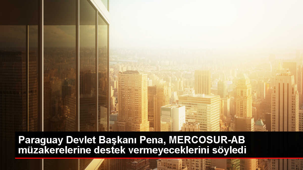Paraguay, AB ile ticaret anlaşması müzakerelerini desteklemeyecek