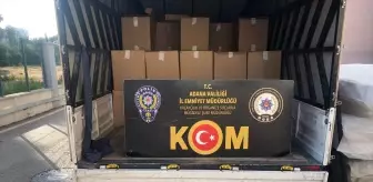 Adana'da Polis Operasyonunda 10 Milyon 300 Bin Makaron ve Kaçak Sigara Ele Geçirildi