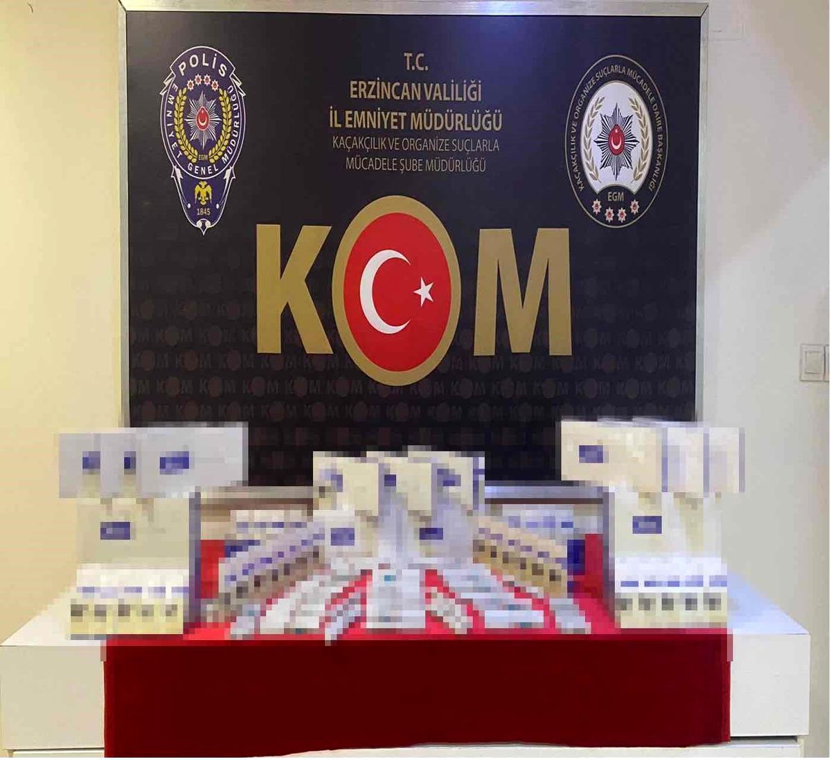 Erzincan'da Kaçakçılık Operasyonu: Botoks, Büyüme Hormonu ve Sigara Ele Geçirildi
