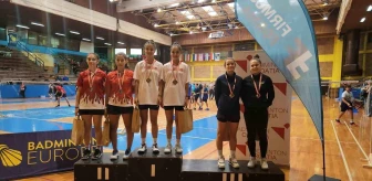 Eskişehirli ikiz kardeşler Avrupa Badminton Şampiyonası'nda şampiyon oldu