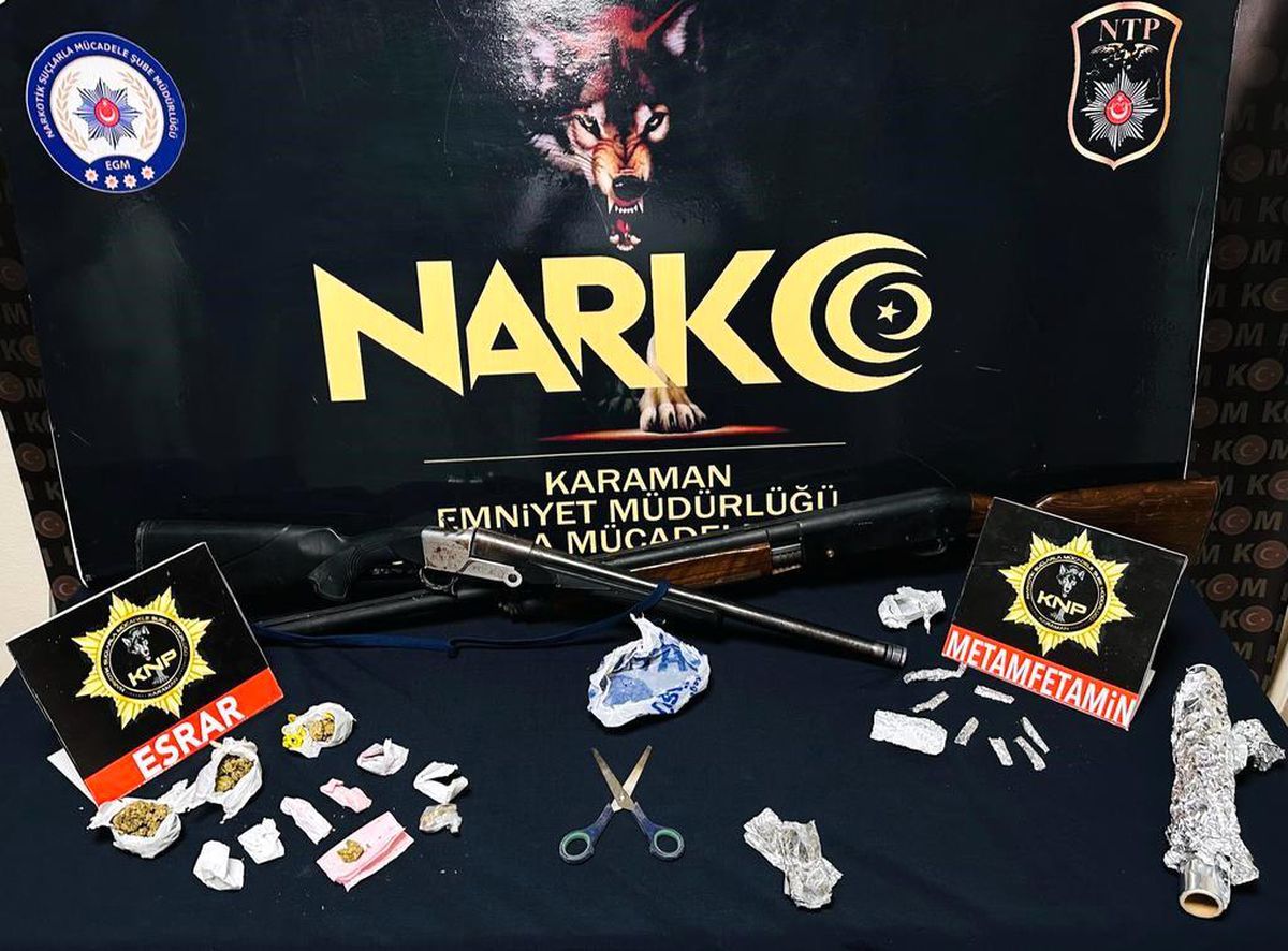 Karaman'da Uyuşturucu Operasyonu: 1 Tutuklama, 1 Ev Hapsi