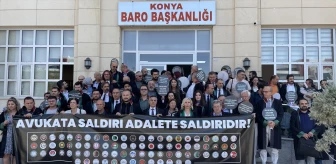 Konya Barosu avukatlara yönelik şiddeti protesto etti