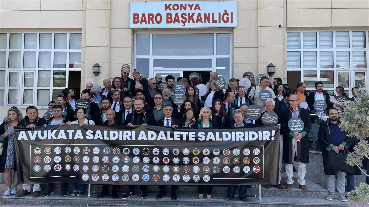 Konya Barosu avukatlara yönelik şiddeti protesto etti