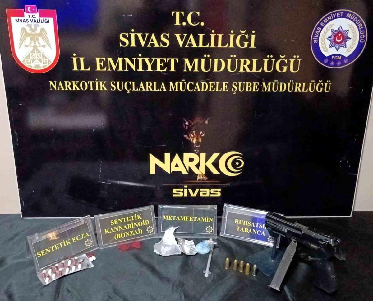 Sivas'ta Uyuşturucu Operasyonu: 2 Tutuklama, 6 Adli İşlem