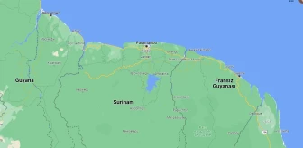 Surinam hangi yarım kürede? Surinam'in konumu ve harita bilgisi