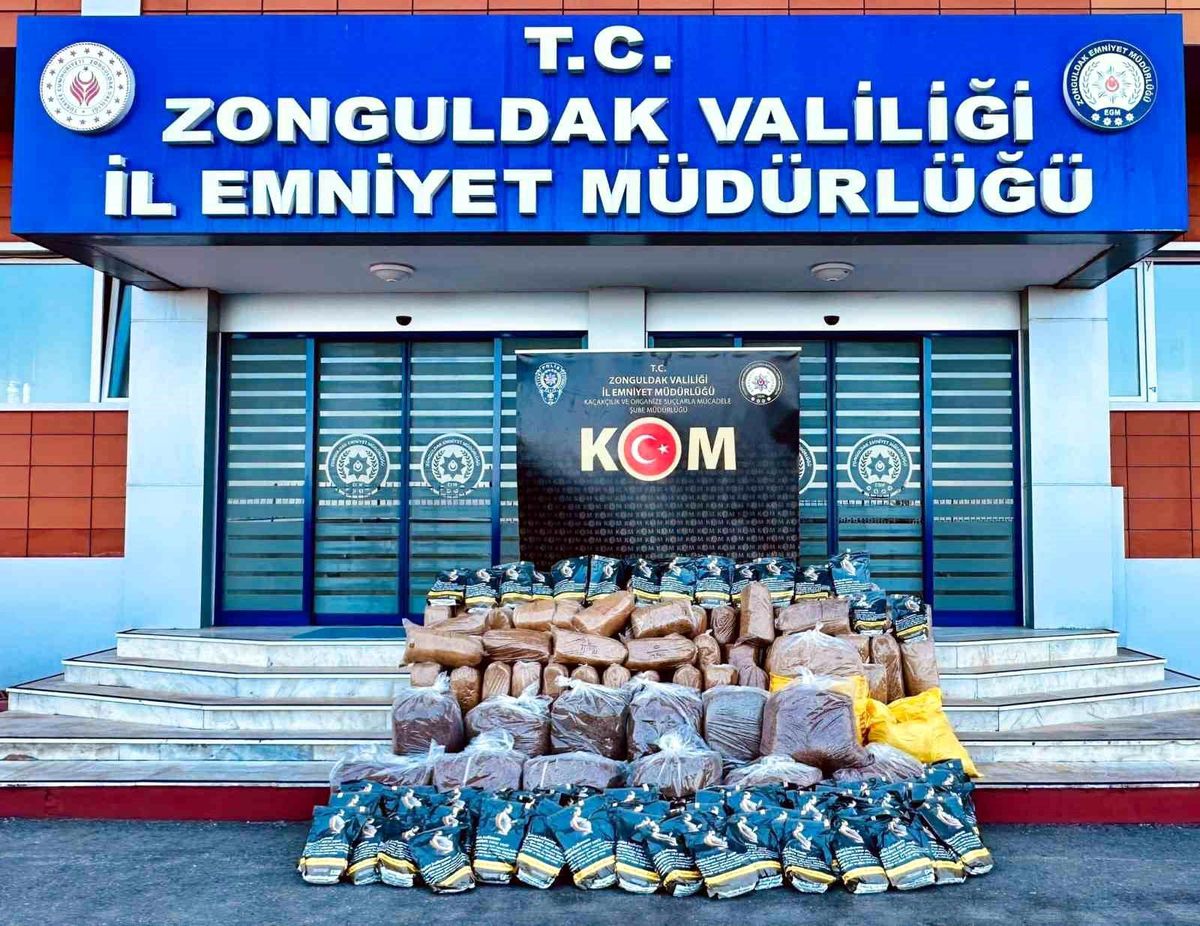 Zonguldak'ta Tütün Kaçakçılığı Operasyonu