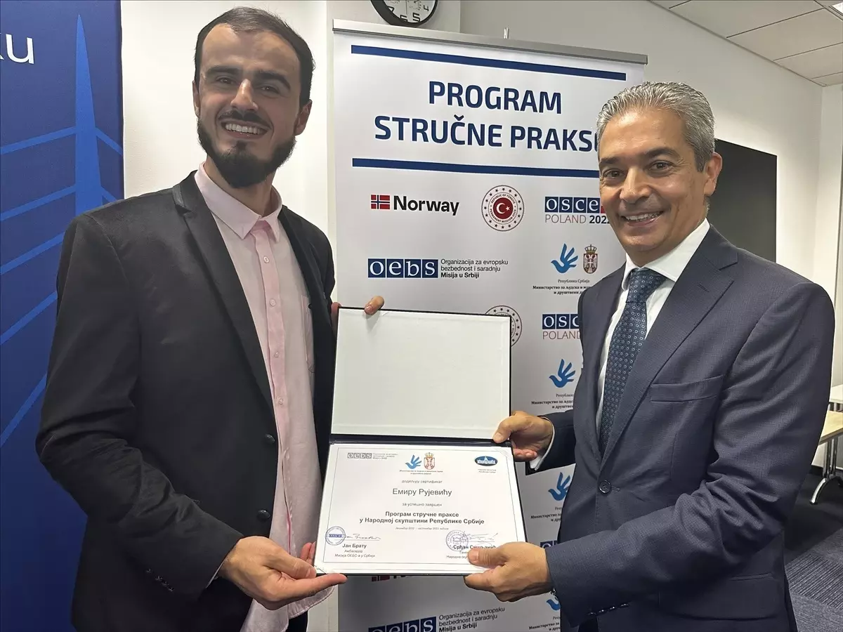 Sırbistan'da Genç Profesyoneller için Mesleki Uygulama Programı Sertifikaları Teslim Edildi