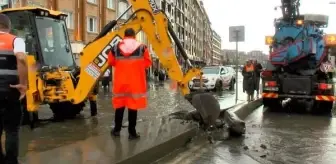 Alibeyköy'de Sağanak Yağış Sonucu Su Baskını