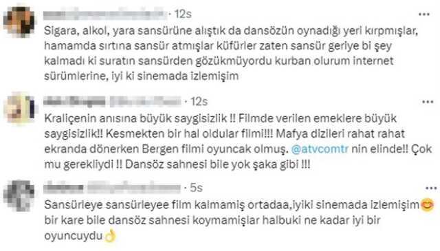 Bergen filmi sansürlenerek yayınlandı, başrol Farah Zeynep Abdullah tepkilerin ardından seyirciden özür diledi Bergen filmi sansürlenerek yayınlandı, başrol Farah Zeynep Abdullah tepkilerin ardından seyirciden özür diledi