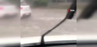 Beykoz'da sağanak yağış etkili oldu: Sürücüler zor anlar yaşadı
