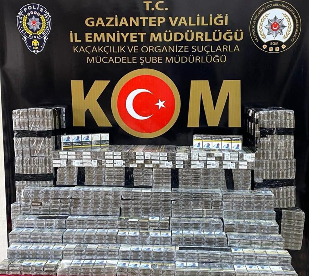 Gaziantep'te 16 Bin 810 Adet Gümrük Kaçağı Sigara Ele Geçirildi