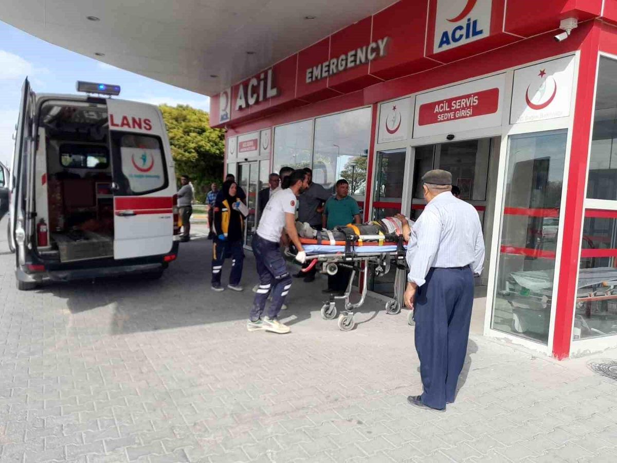 Konya'da İnşaat İşçisi Yaralandı