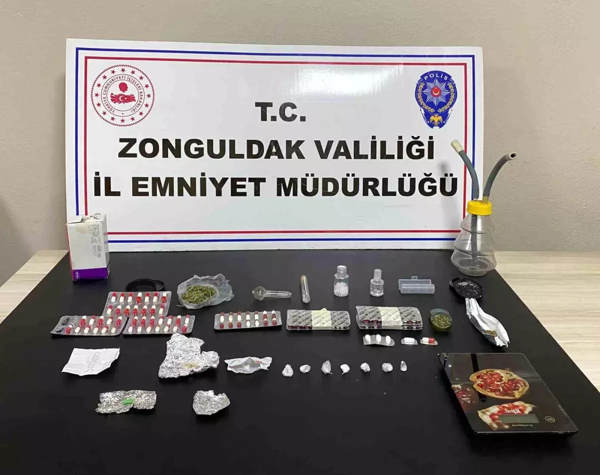 Zonguldak'ta Uyuşturucu Operasyonu: 4 Gözaltı, 1 Tutuklama