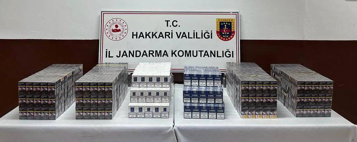 Hakkari'de 2 Bin 640 Paket Gümrük Kaçağı Sigara Ele Geçirildi
