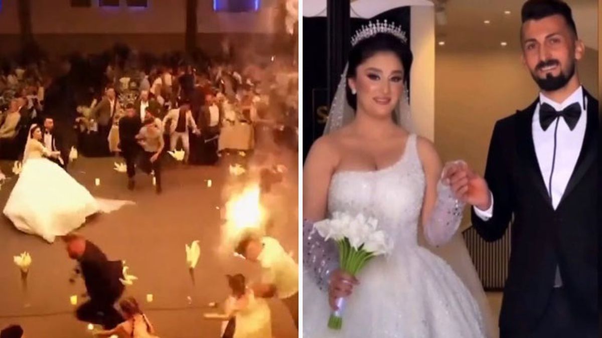 Irak'ta 113 kişinin öldüğü düğün salonu yangınında, gelin ve damat mutfak kapısından kaçarak kurtuldu