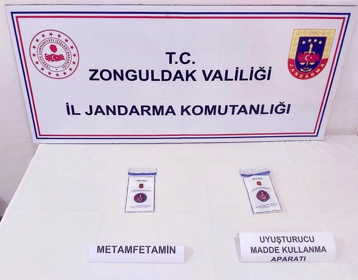 Zonguldak'ta Durdurulan Araçta Metamfetamin Bulundu