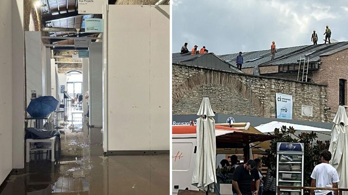 Contemporary İstanbul Fuarını su bastı, sanat eserleri zarar gördü