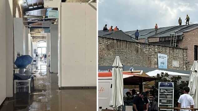 Contemporary İstanbul fuarını su bastı: Sanat eserlerinde hasar oluştu