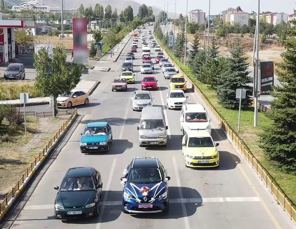 Erzurum'da düğün konvoylarına ceza yağdı