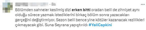 Yalı Çapkını dizisinin son bölümü kesilen sahnelerden dolayı normal saatinden erken bitti Yalı Çapkını dizisinin son bölümü kesilen sahnelerden dolayı normal saatinden erken bitti